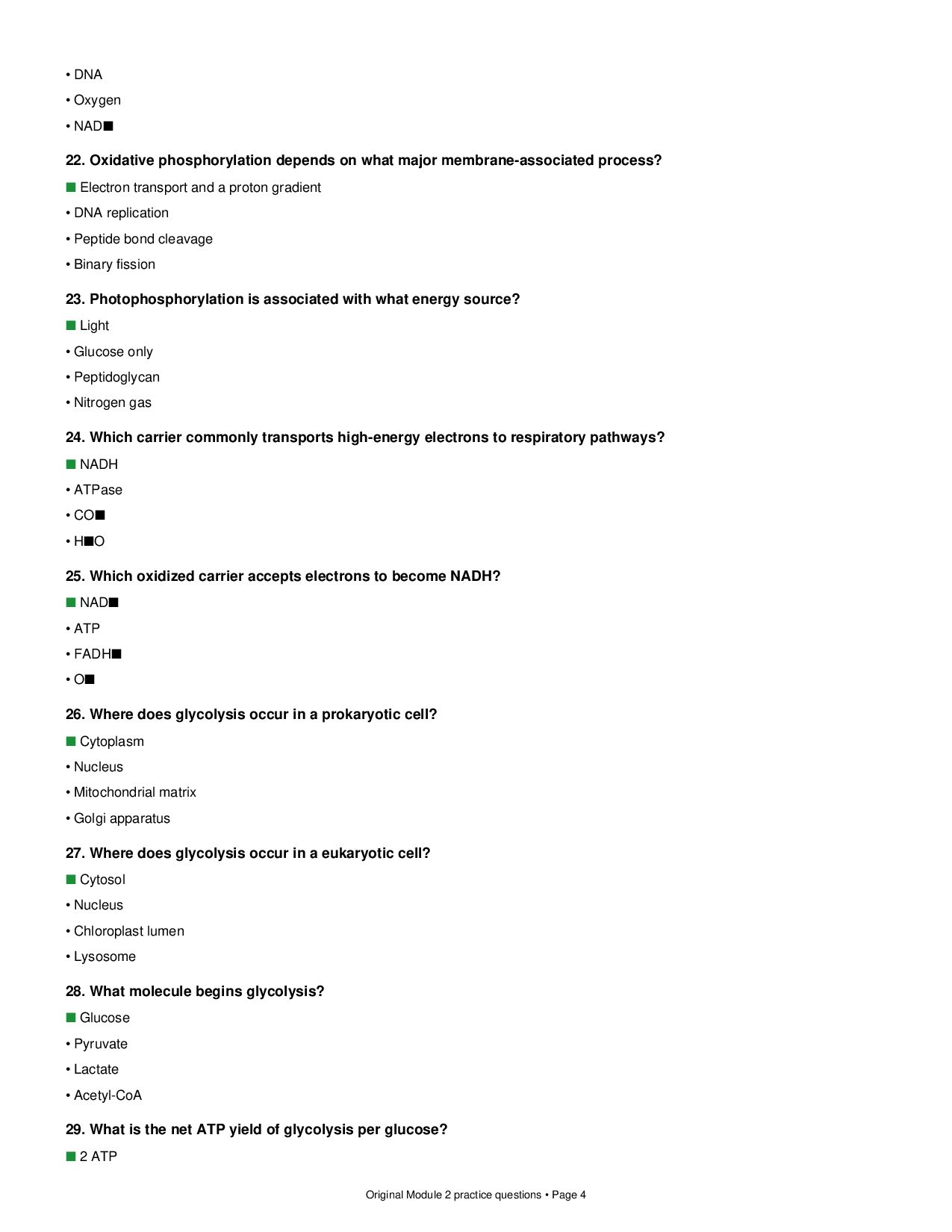 BIOD171 BIOL271 Module 2 250 Question Review — page 4 of 34