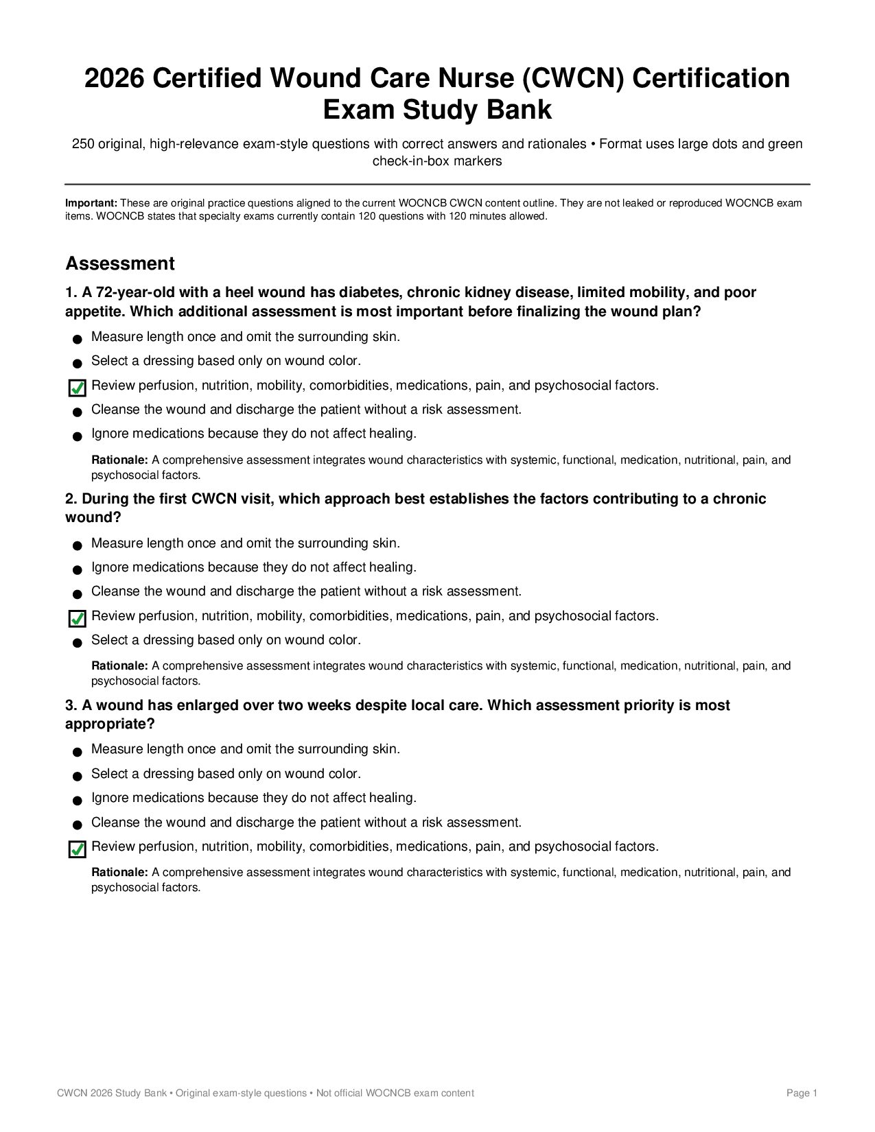 2026 CWCN 250 Original Exam Style Questions FINAL — page 1 of 56