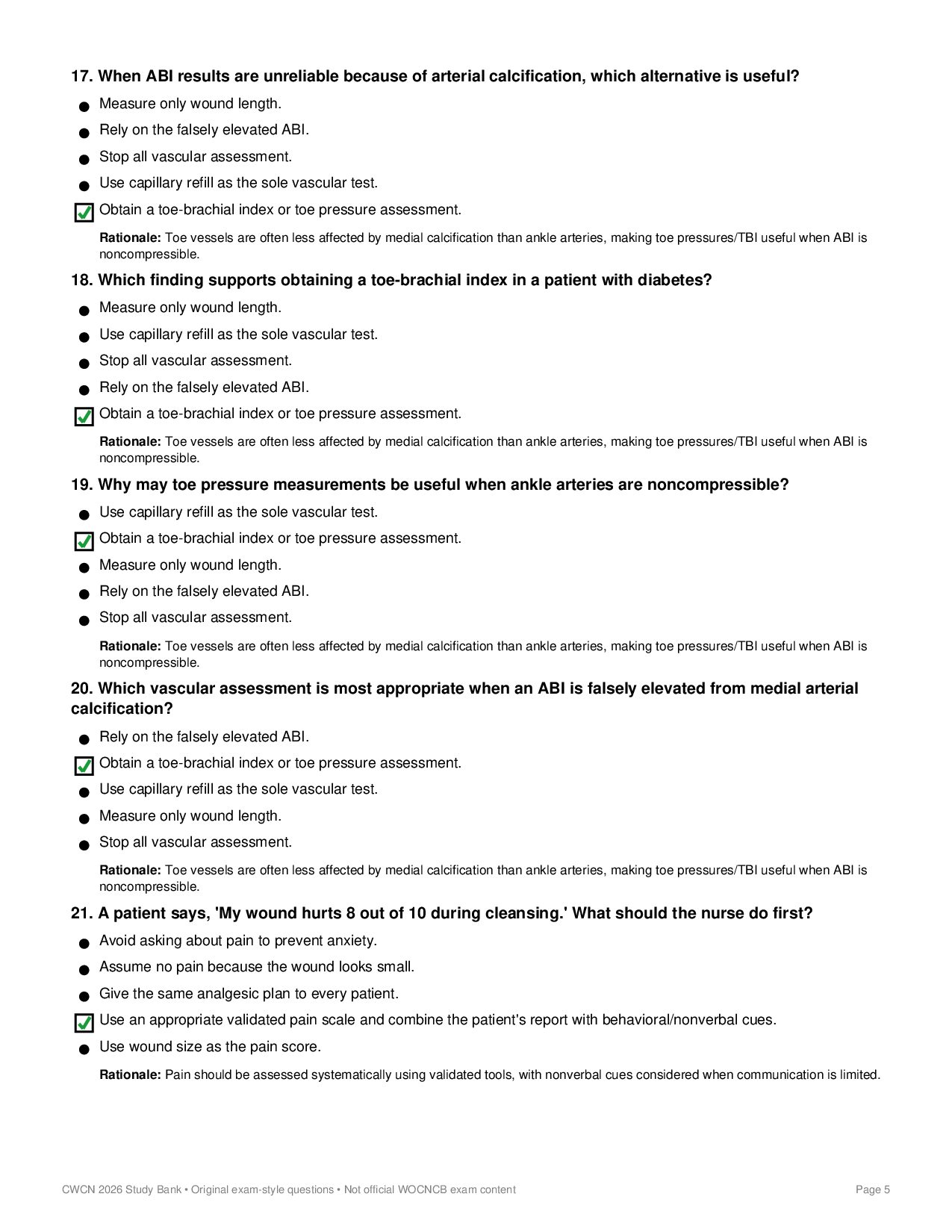 2026 CWCN 250 Original Exam Style Questions FINAL — page 5 of 56